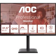 AOC Q32E4U - 100Hz | QHD | IPS | 31.5" | HDMI 2.1 | DP 1.4 | HDR10 | Pivot