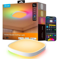 Govee 12inch RGBWW + RGBIC Square Smart Ceiling Light | Lampa sufitowa LED | 2400lm, 2700K-6500K, 2.4GHz Wi-Fi + Bluetooth