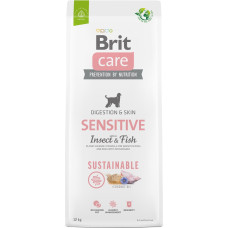 Brit Care Dog Sustainable Sensitive Insect & Fish - dry dog food - 12 kg