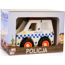Daffi Wooden car with tires Police