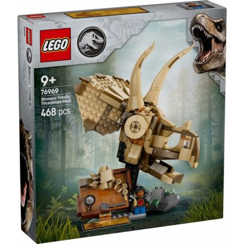 Lego Blocks Jurassic World 76969 Dinozaura fosilijas: Triceratops galvaskauss
