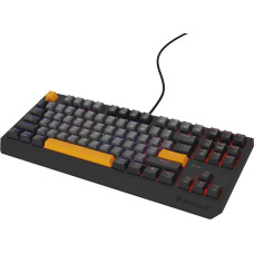Genesis Thor 230 TKL keyboard Gaming USB QWERTY Black, Grey, Orange