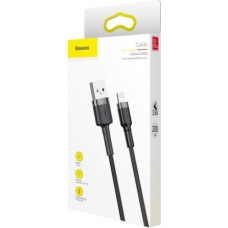 Baseus Lightning Cafule Cable 1.5A 2m Gray + Black (CALKLF-CG1)