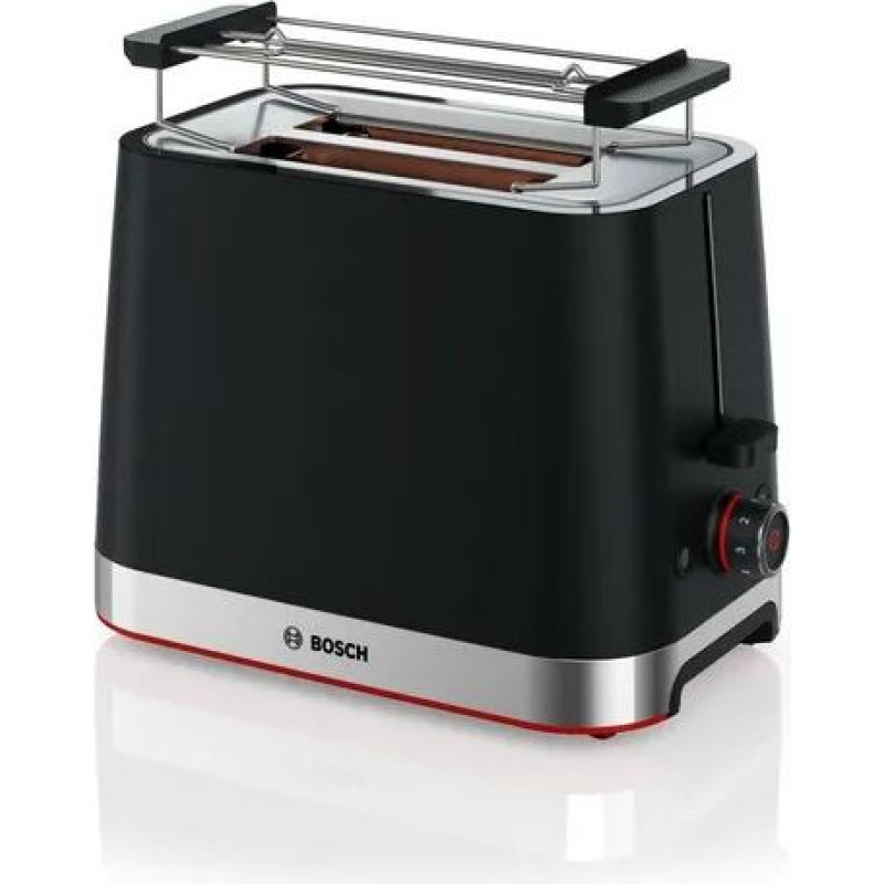Bosch TAT4M223 toaster 4 2 slice(s) 950 W Black, Stainless steel