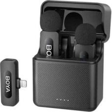 Boya Microphone Wireless BY-V3 2.4GHz with 2 transmitters and 1 receivers (Lightning) Black EU