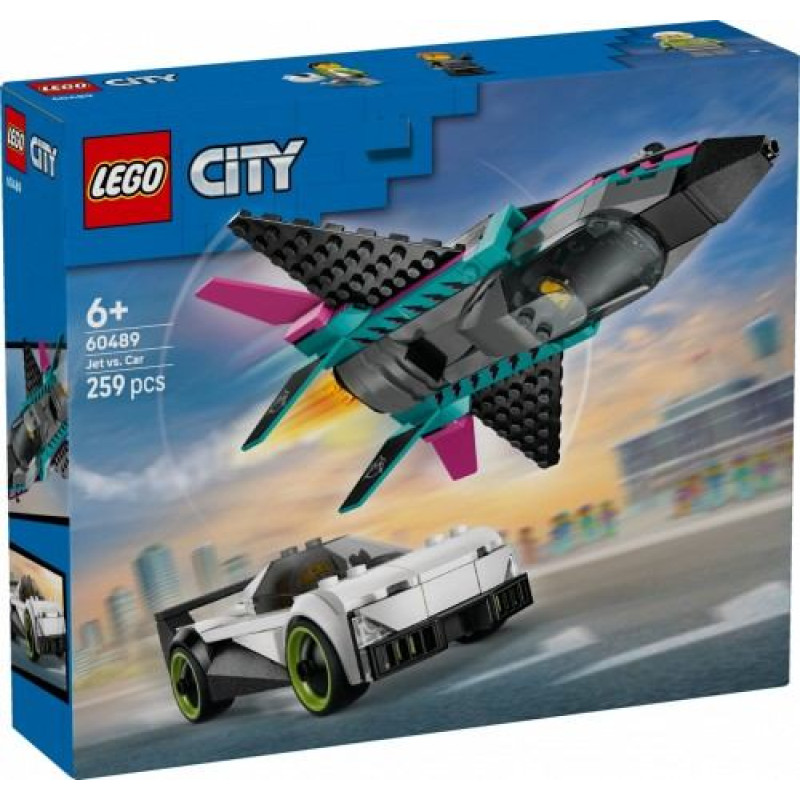 Lego Blocks City 60489 Jet vs. Car