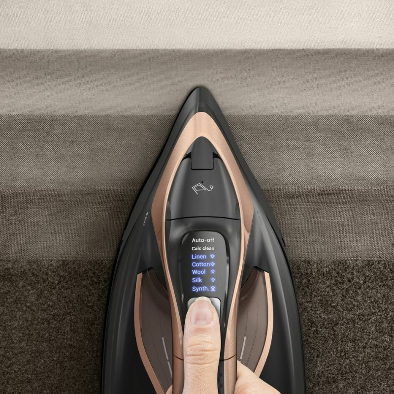 Tefal Ultimate Power Pro FV9E50 Dry & Steam iron Durilium AirGlide Autoclean soleplate 3200 W Black, Copper