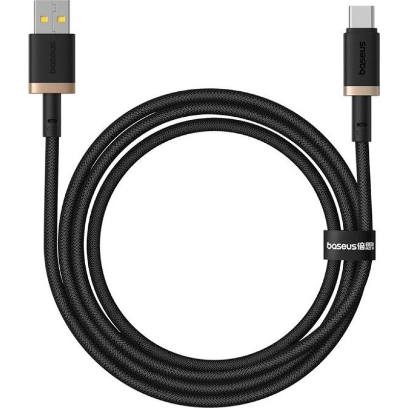 Baseus Dura USB Type A to Type C 60 W fast charging cable 1 m Black, Gold