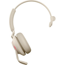 Jabra Evolve2 65 UC Mono Link380c - wireless over-ear headphones, beige