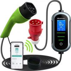 Qoltec 2w1 Typ2 | 11kW | 400V | Wi-fi | TUYA | SMART LIFE | LCD | Przenośna | Wallbox | 5m