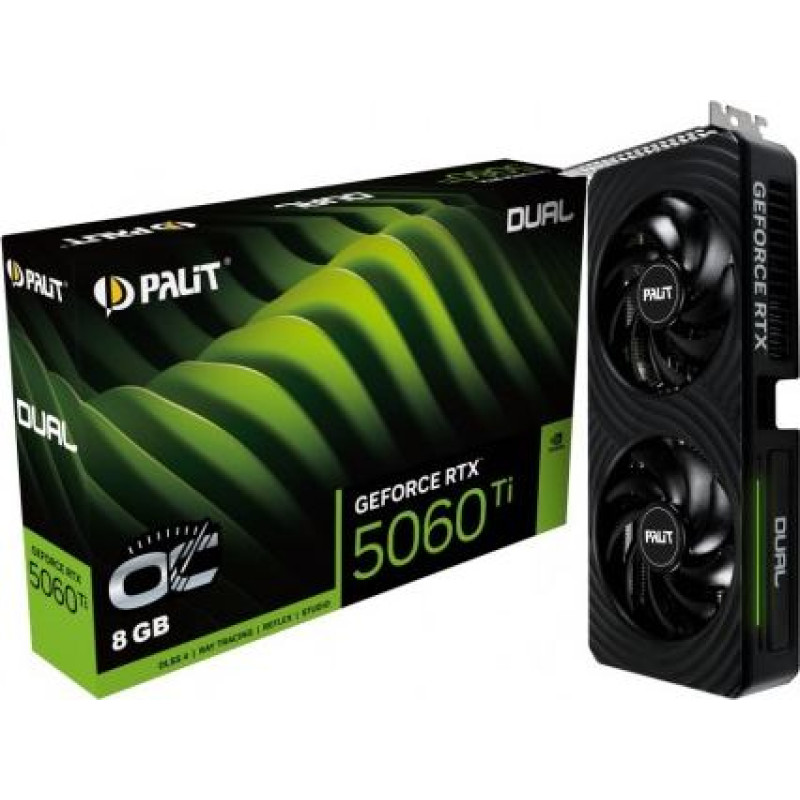 Palit Graphics card GeForce RTX 5060 TI DUAL OC 8GB GDDR7 128bit 3DP/HDMI