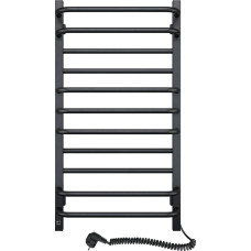 Navin Elektriskais dvieļu žāvētājs Grandis 480*800, ar sensoru un taimeri, labā puse, melns, 12-208053-4880.