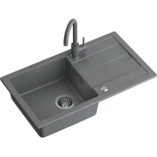 Quadron Izlietne ar maisītāju GO MAX, TQ7744GMSZ, pelēka