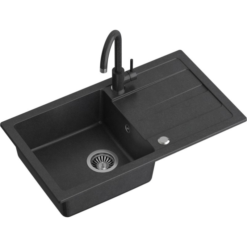 Quadron Izlietne ar maisītāju GO MAX, TQ7744GMCZ, melna