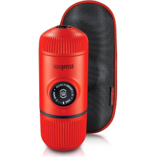 Wacaco Rokas kafijas dzirnaviņas ar futlāri NANOPRESSO LAVA RED