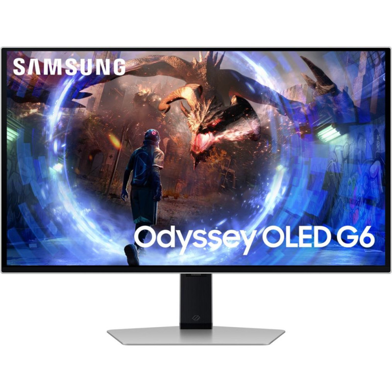 Samsung G60SD computer monitor 68.6 cm (27") 2560 x 1440 pixels Quad HD OLED Silver