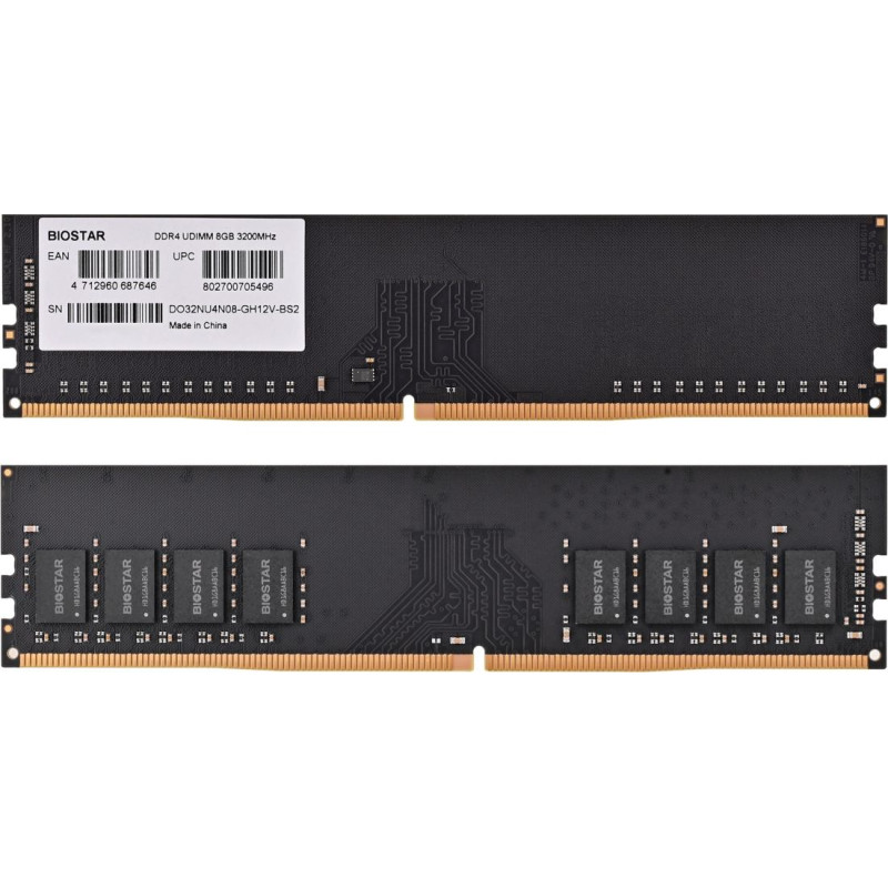 Biostar Pamięć DDR4 Biostar 8GB 3200MHz DO32NU4N08