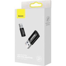 Baseus Converter Ingenuity Series Mini OTG Adaptor USB-A 3.1 Male to Type-C Female Black (ZJJQ000101)
