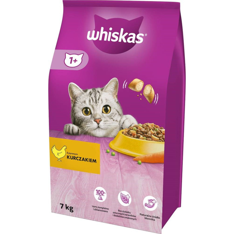 Whiskas Cat Adult with chicken - dry cat food - 7 kg