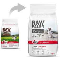 Vetexpert RAW PALEO Ultra Mini Puppy Beef - dry food for puppies of small breeds - 2 kg