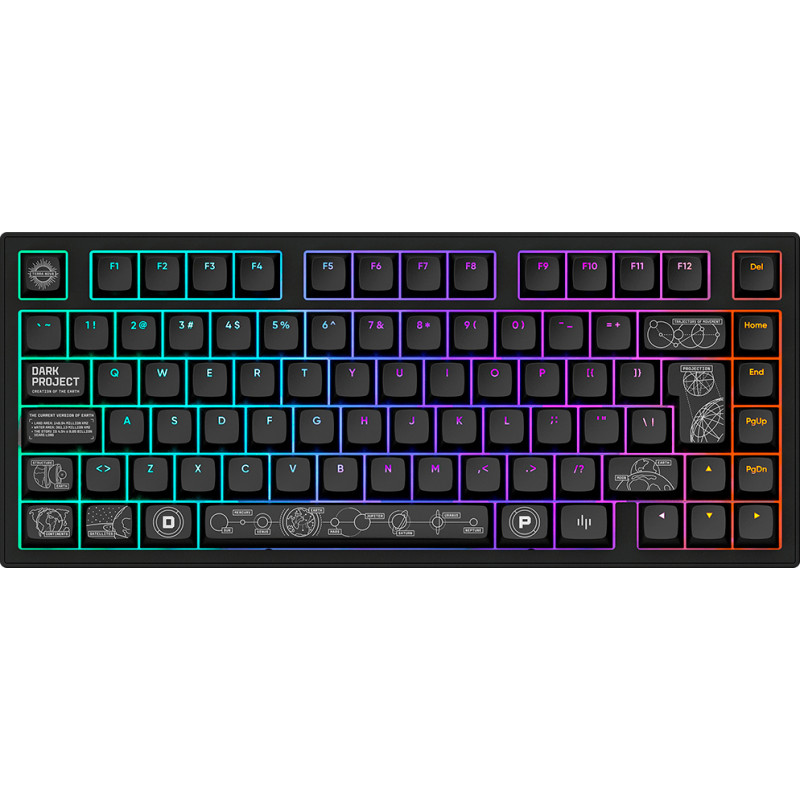 Dark Project ALU81A Terra Nova Black, G3MS Moonstone Switch, UK/DE/AT/ES/IT/FI/NO/SE/DK