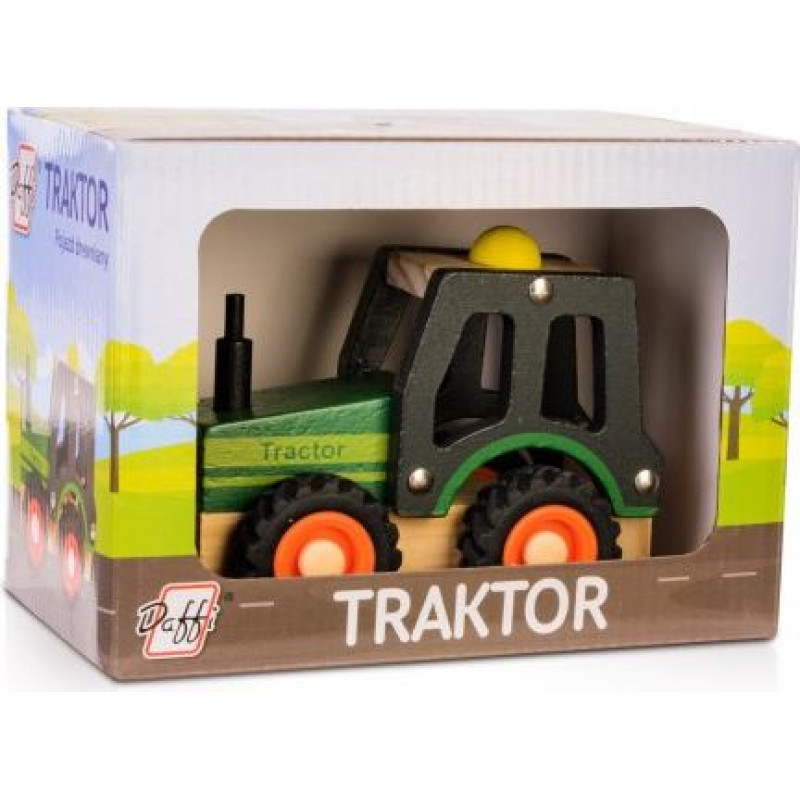 Daffi Wooden car with tires - Tractor