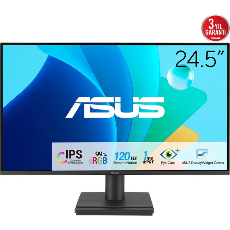 Asus VA259HGA monitori 62,2 cm (24.5") 1920 x 1080 pikseļi Full HD LCD Melns