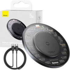 Baseus Wireless Charger BS-W530 PD 15W with Type-C cable PD 24W, 1m, Black (CCJJ050001)