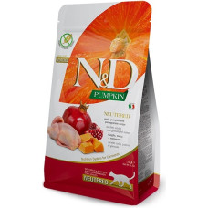 Farmina Pumpkin N&D Neutered Quail - dry cat food - 5kg