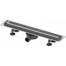 Tece Du&scaron;o latako komplektas 2 in1 su dvipusėmis grotelėmis steel/plate 800mm Tece Linus 15103080