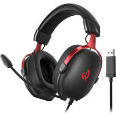 QCY Heroad VN200 gaming headphones (black and red)