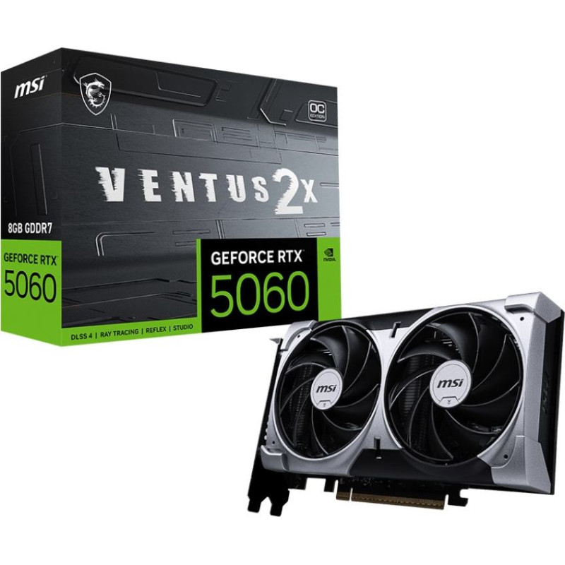 MSI GeForce RTX 5060 8G VENTUS 2X OC NVIDIA 8 GB GDDR7