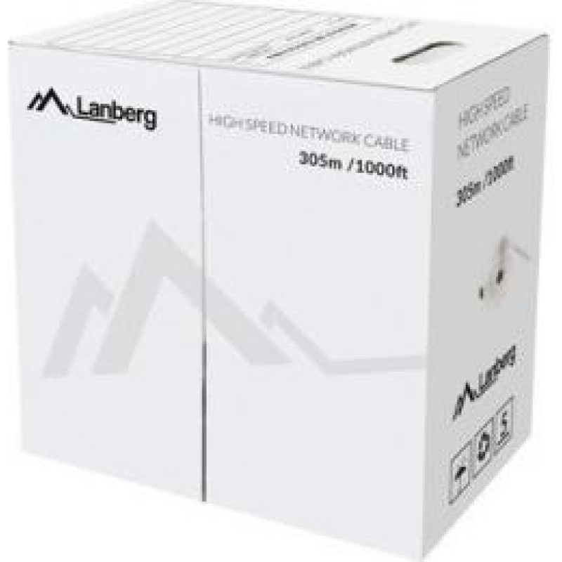 Lanberg Cable UTP Cat.5E CU 305 m wire FLUKE LCU5-12CU-0305-B blue