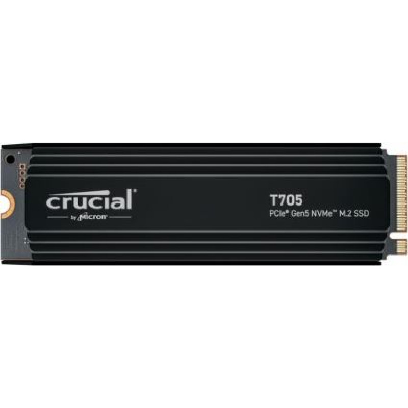 Crucial T705 1TB M.2 NVMe 2280 PCIe5.0 13600/10200 heatsink
