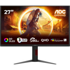 AOC G4 Q27G4ZD computer monitor 68.6 cm (27") 2560 x 1440 pixels Quad HD QD-OLED Black, Red