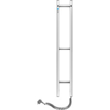 Navin Elektriskais dvieļu žāvētājs Siluet Quadro, labā puse, 160*1000, 10-017050-0110.