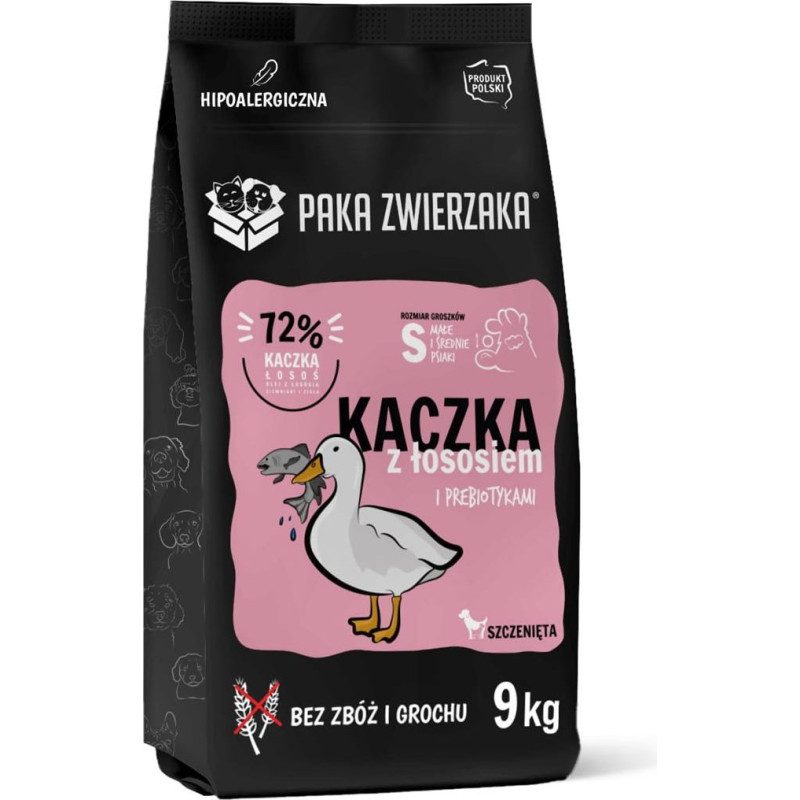 Paka Zwierzaka Puppy Duck with salmon S - dry dog food - 9kg