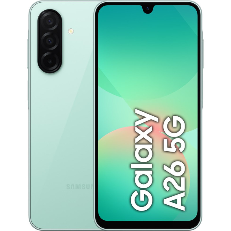 Samsung Galaxy A26 17 cm (6.7") Hybrid Dual SIM Android 15 5G USB Type-C 6 GB 128 GB 5000 mAh Mint colour