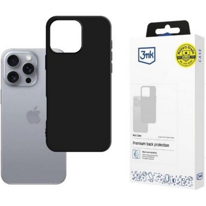 3MK Matt Case iPhone 16 Pro Max 6,9 black