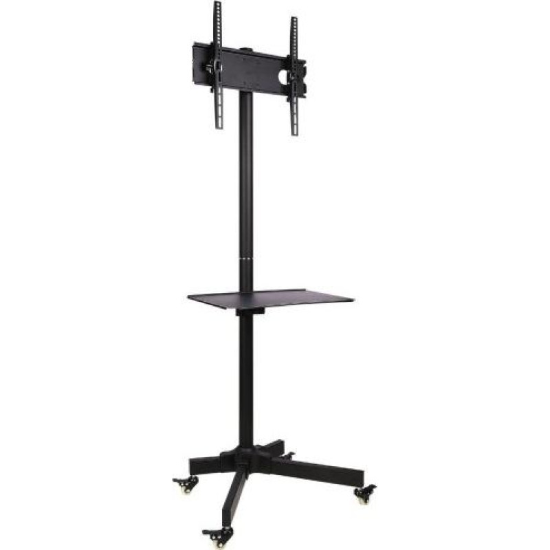 Techly Mobile stand LCD/LED 23-55 inches adjustable with shelf, black