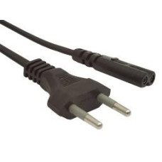 Gembird Power Cord (C8) VDE 2pin 1.8m