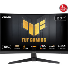 Asus TUF Gaming VG27VQ3B monitori 68,6 cm (27") 1920 x 1080 pikseļi Full HD LCD Melns