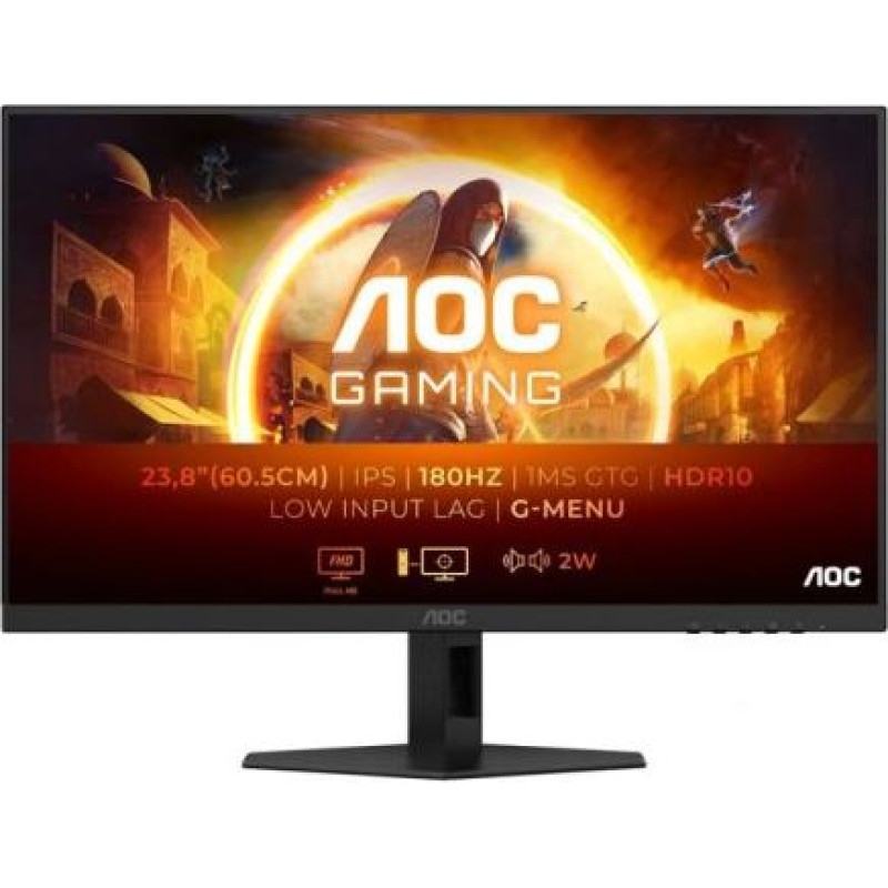 AOC Monitor 24G4XE 23.8 inches IPS 180Hz HDMIx2 DP Speakers