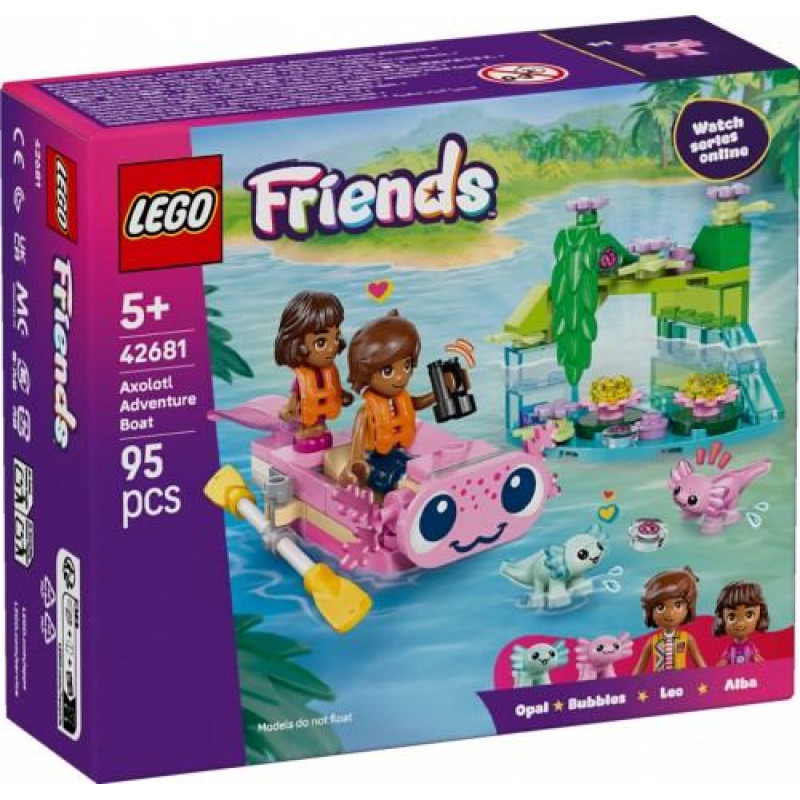 Lego Blocks Friends 42681 Axolotl Adventure Boat