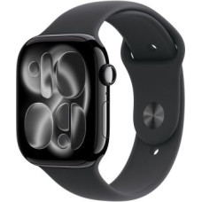 Apple Watch Series 11 (2025) GPS 46mm Jet Black Alu Case, Black Sport Band S/M EU MEUW4