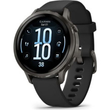 Garmin Venu 4 Smart Watch 41mm, GPS, Black with Dark Gray Silicone Band EU