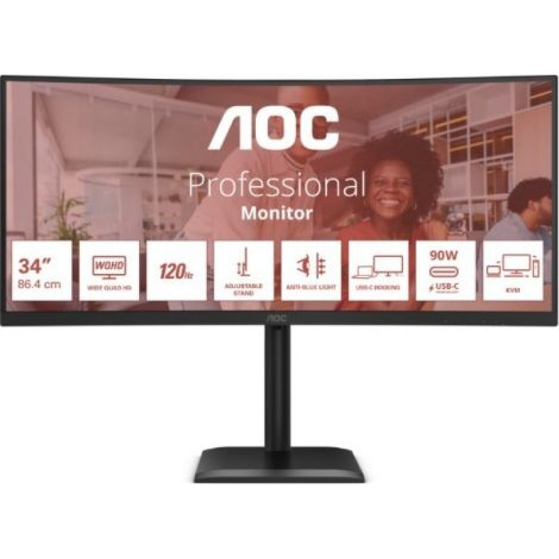 AOC CU34E4CV - 120Hz | UWQHD | VA | 34"