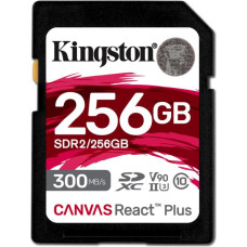 Kingston Karta Kingston Canvas React Plus SDXC 256 GB Class 10 UHS-II/U3 V90 (SDR2/256GB)