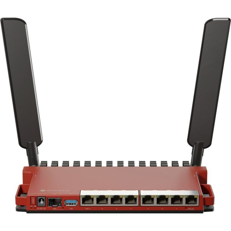 Mikrotik L009UiGS-2HaxD-IN wireless router Gigabit Ethernet Single-band (2.4 GHz) Red