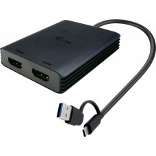I-Tec Adapter USB-A/USB-C Dual 4K/60 Hz HDMI Video